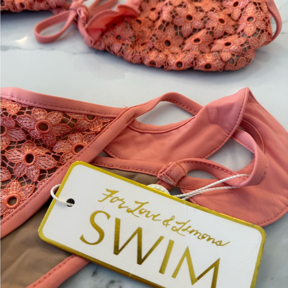 For Love And Lemons Peach Women’s BikiniSet